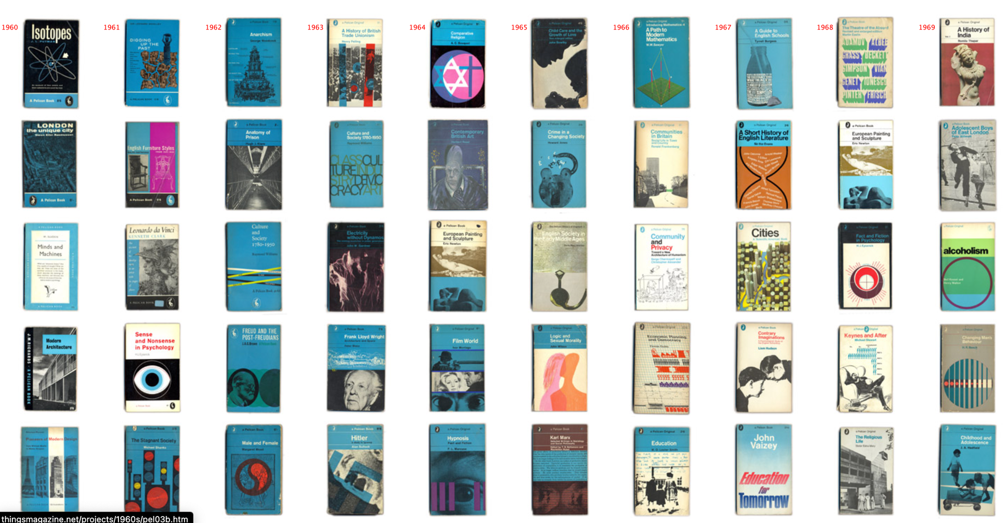 Pelican Book book covers