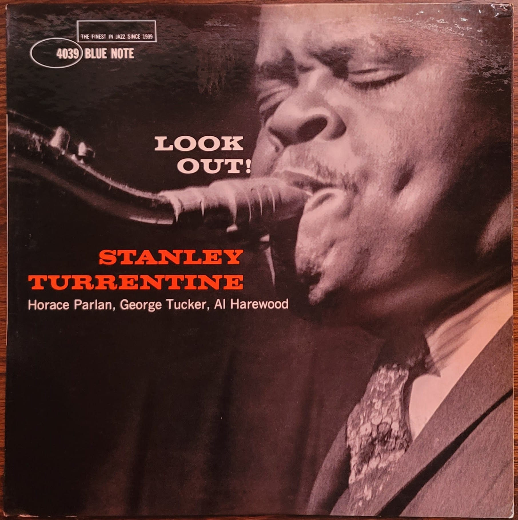 Album cover for Stanley Turrentine — Look Out! — 1960, Blue Note Records #4039