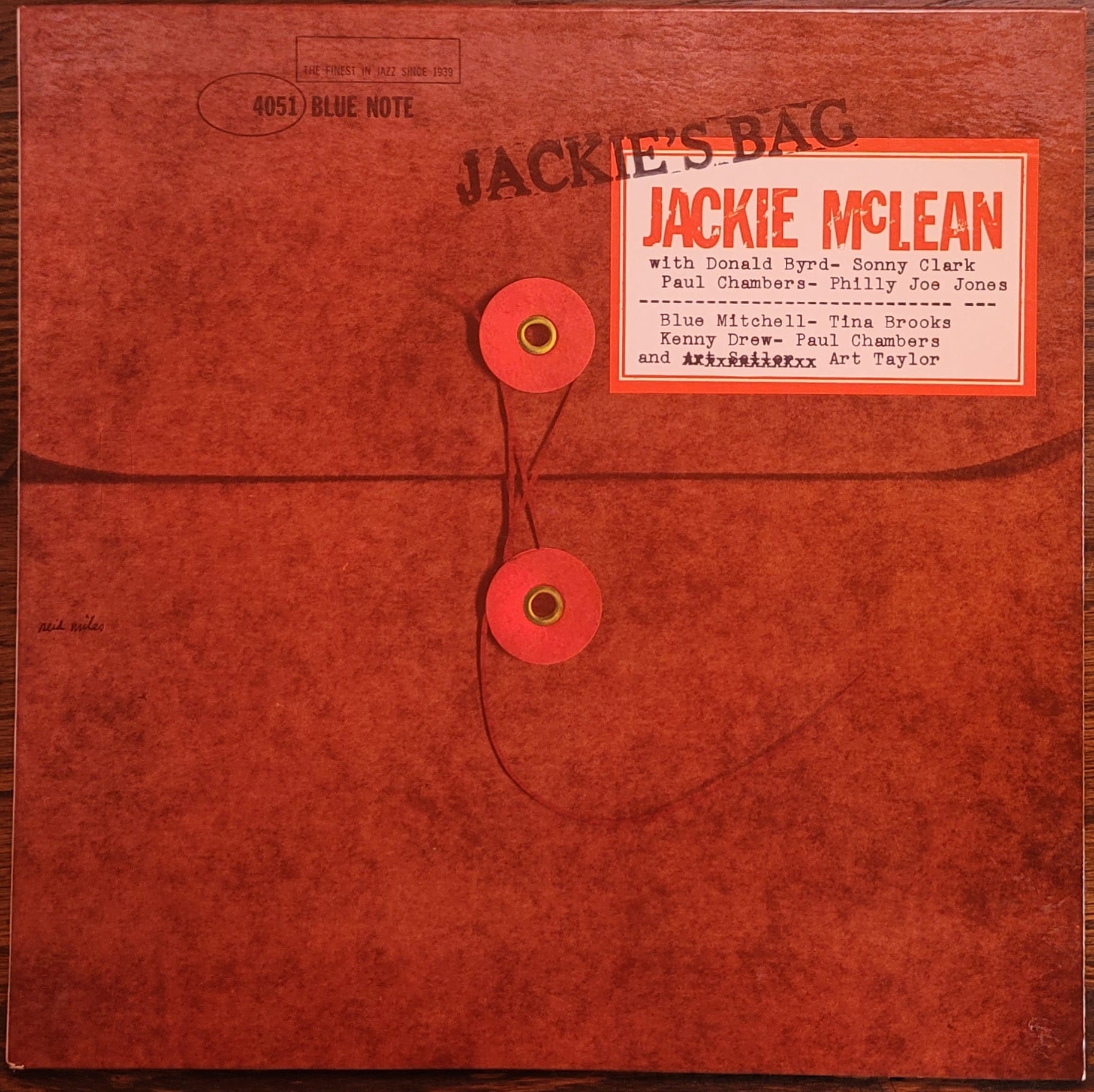 Album cover for Jackie McLean — Jackie's Bag — 1962, Blue Note Records #4051