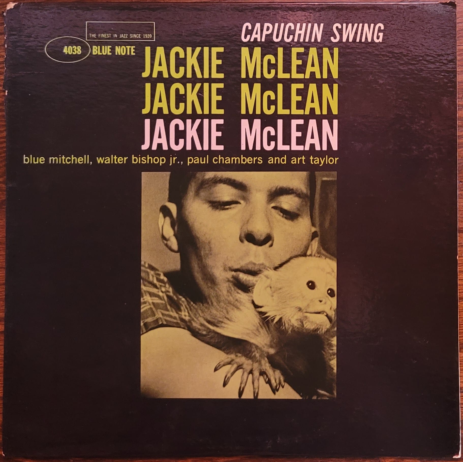 Album cover for Jackie McLean — Capuchin Swing — 1960, Blue Note Records #4038