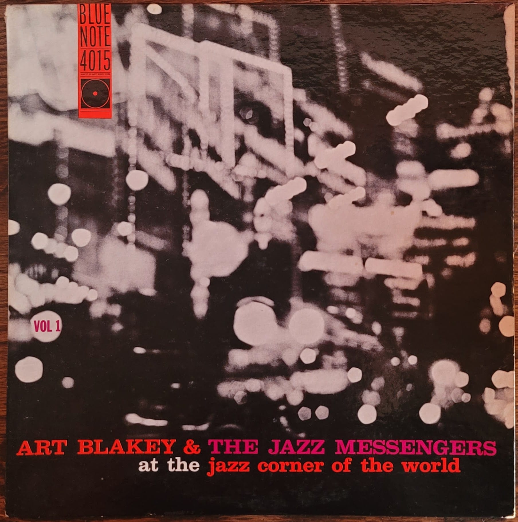 Album cover for Art Blakey & the Jazz Messengers — At the Corner of the World Vol 1 — 1959, Blue Note Records #4015