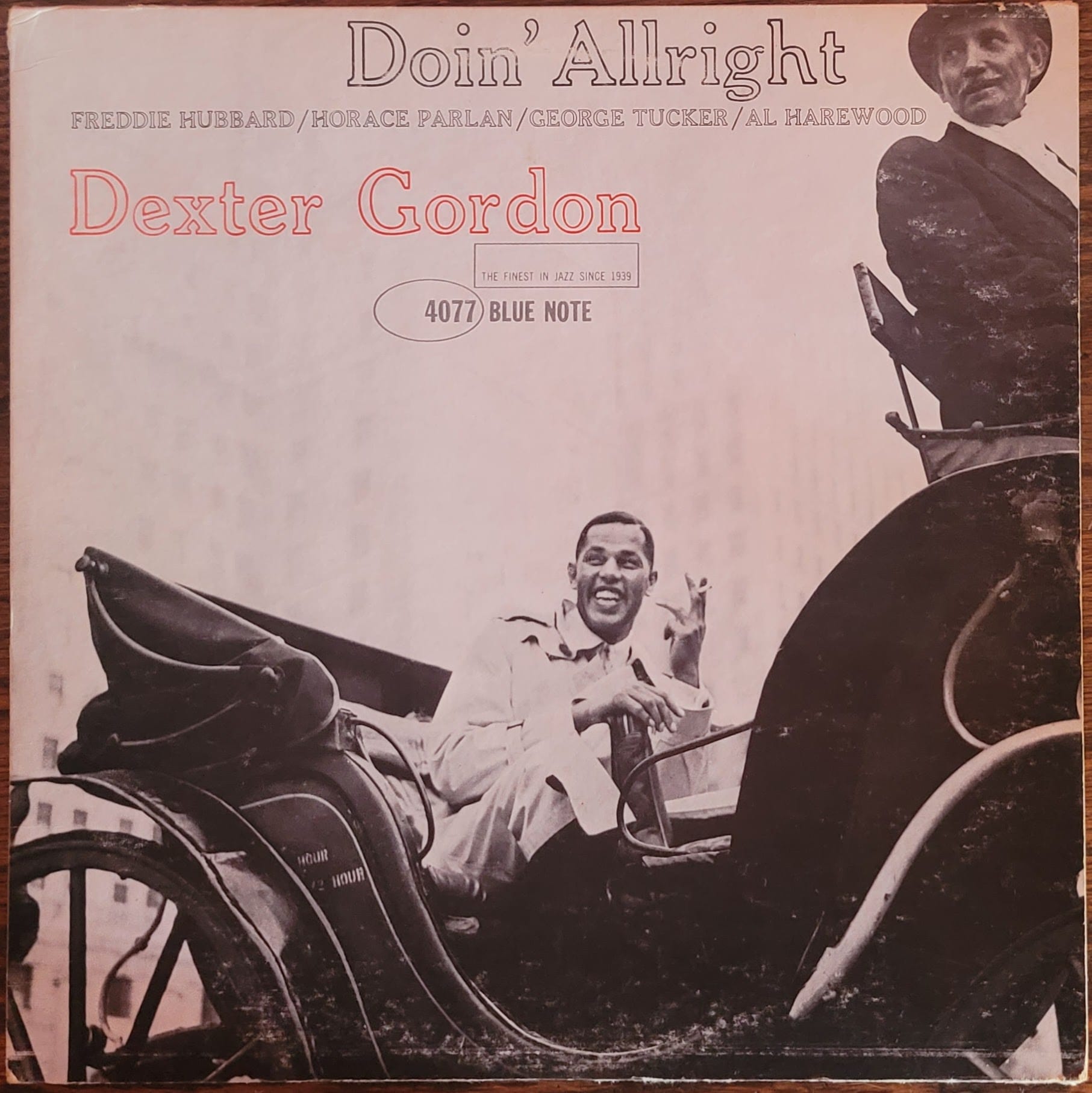 Album cover for Dexter Gordon — Doin' Allright — 1961, Blue Note Records #4077